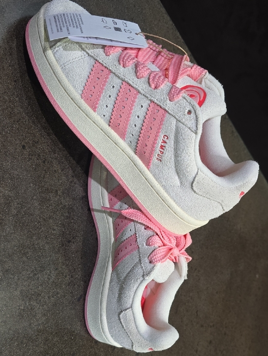 adidas Other - adidas Kids Campus Sneakers in White and Pink
